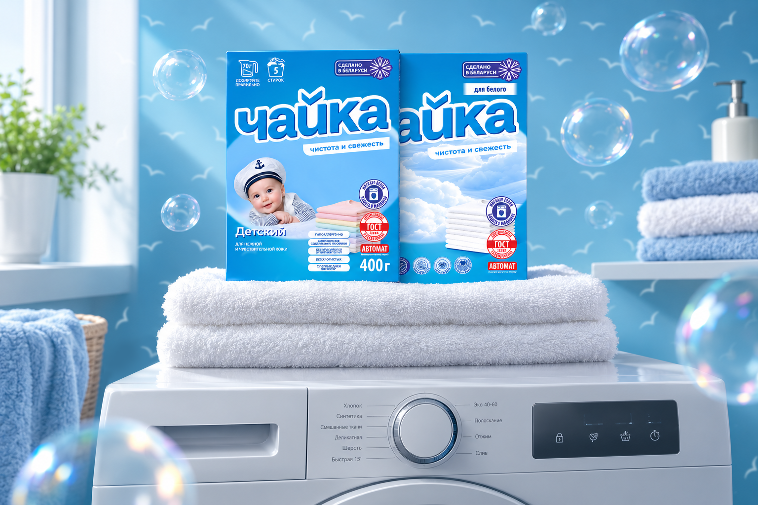чайка порошки